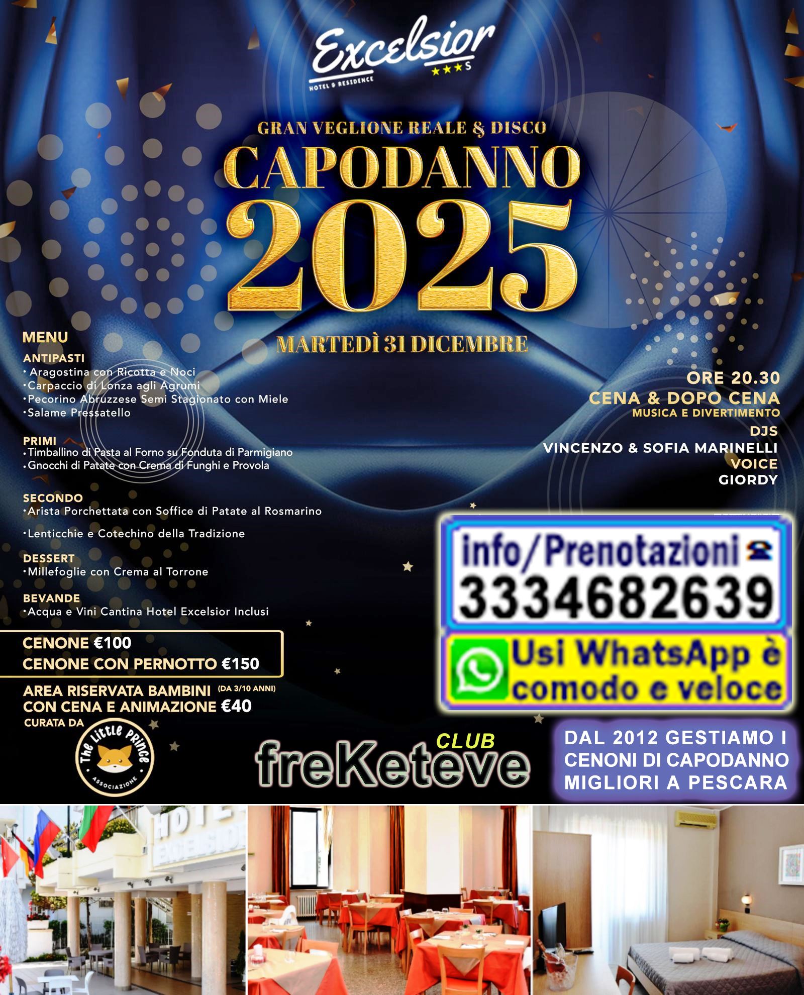 Capodanno Hotel Excelsior a Montesilvano Pescara in Abruzzo